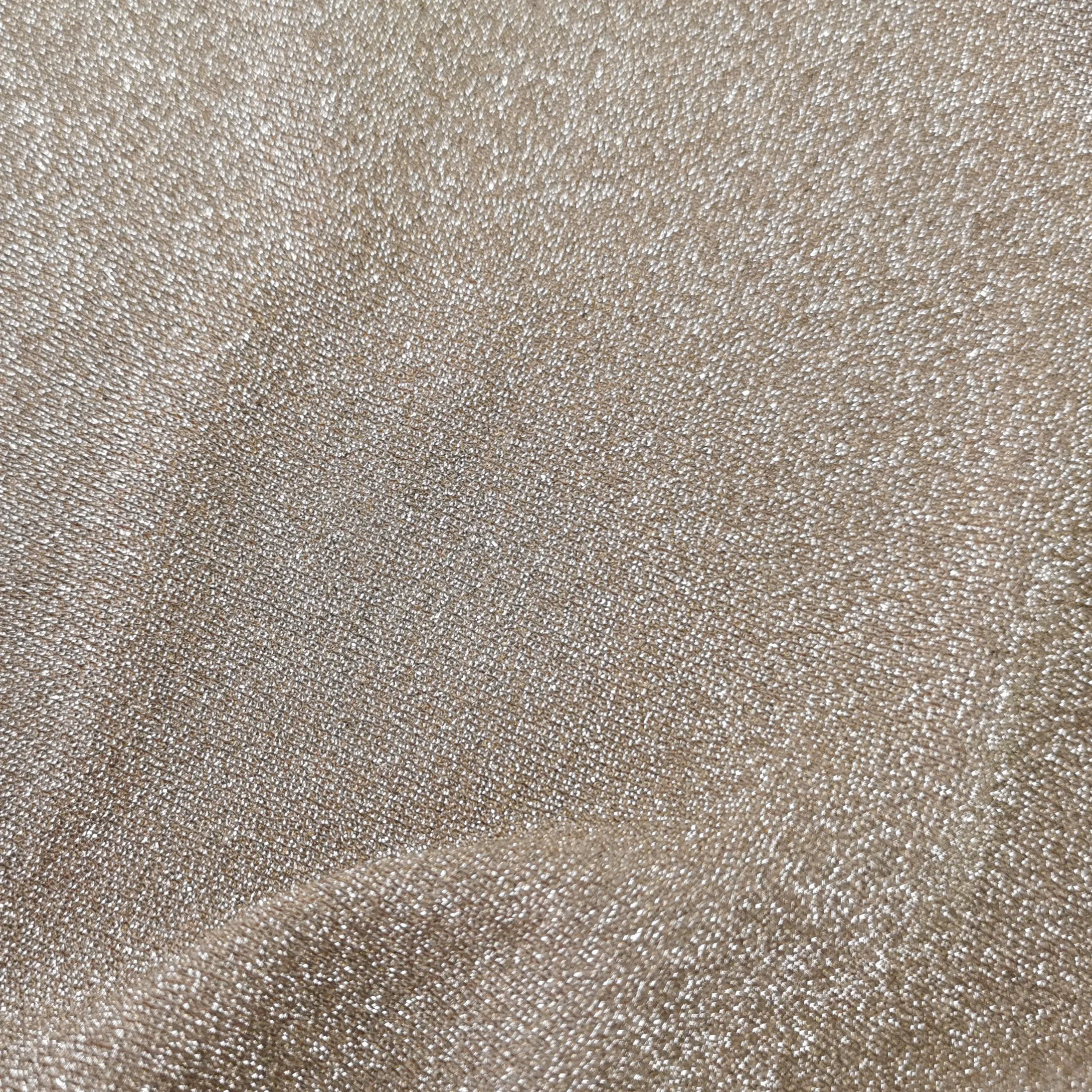 New arrival solid color  nylon fabric materiel  fabric knitted shinny fabric for dress