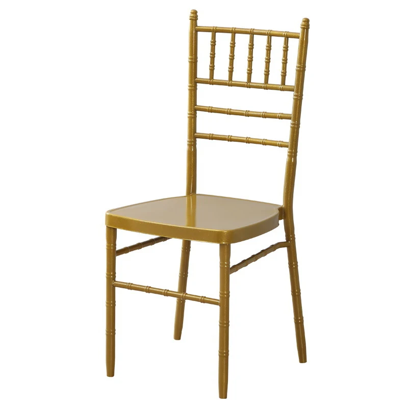 Wedding Aluminum Metal Chiavari Chair Dining Hotel Warehouse Chair Gold Stackable