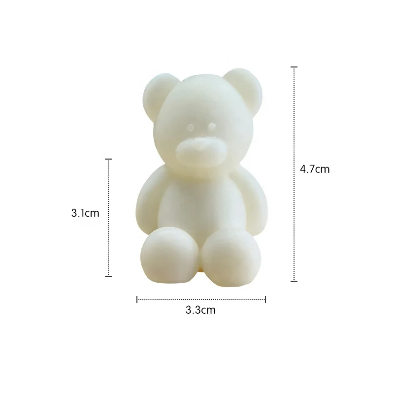Bear series shaped candles birthday gift handmade scented candle room decoration home decor candle
