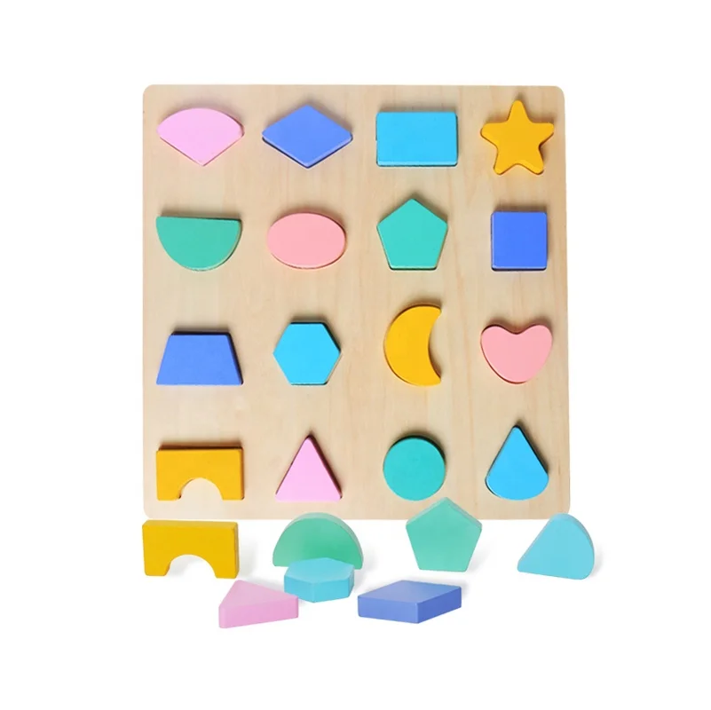 
Multifunction Early Educational Math Teaching Shape Learning Wooden Letter Number Jinsaw Puzzle 