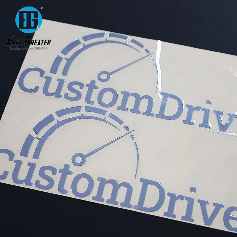 Nickel Transfer Custom Embossed Gold Printing Electroforming Foil Metal LOGO Sticker