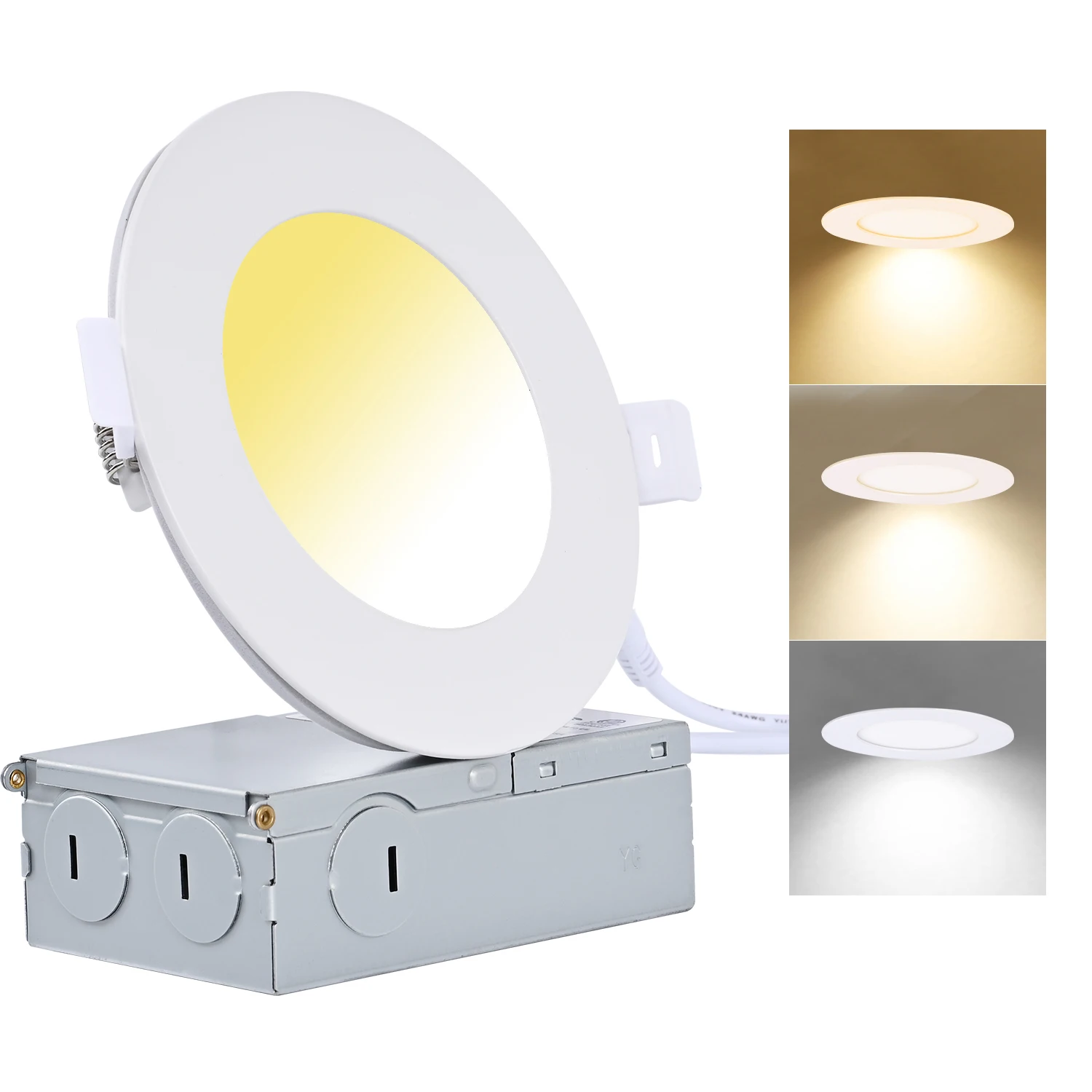 ETL Listed Slim Panel Light IP54 Waterproof LED Pot Lights 4 Inch Recessed Ceiling Light