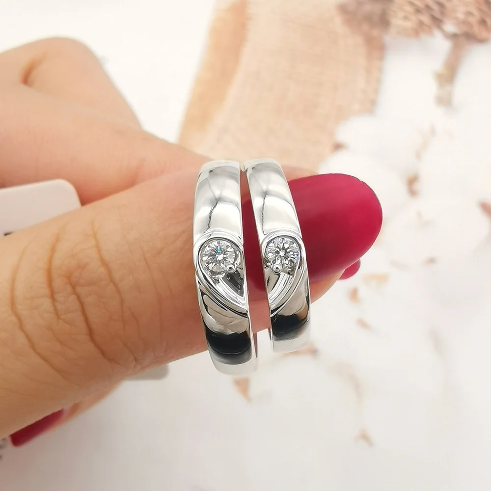 Karat Couple Rings Engraving Name Rings Gold Engagement 18k Gift Design Unique Ideas Couple Ring Gold in 18k Custom Logo