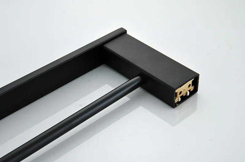 stainless steel 304 material black color double towel bar