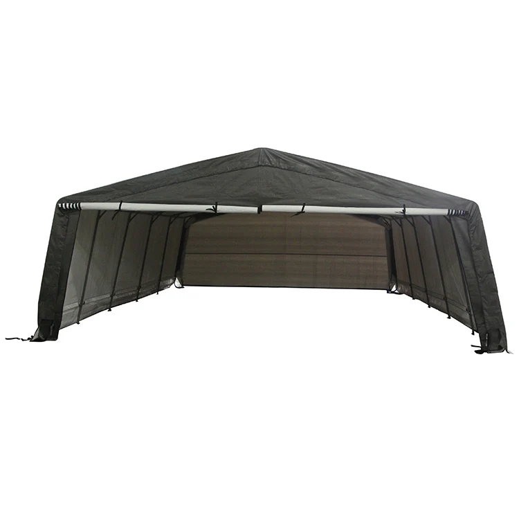 Easy and fast mounting portable folding fireproof 20*26FT outdoor aluminum  car shed garage carport
