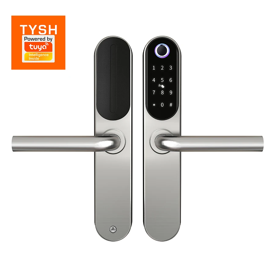 The New Tuya Smart Locks Fingerprint Password IC Card Handle door lock for Hotel