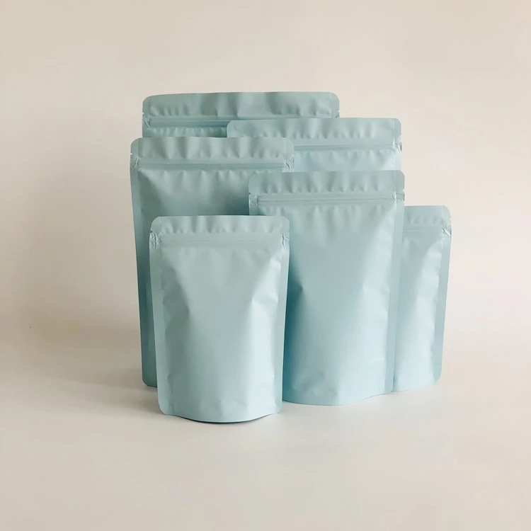 Multi-size specifications Spot Wholesale color frosted plastic packaged snack nuts donuts zipper digital printed standing bag