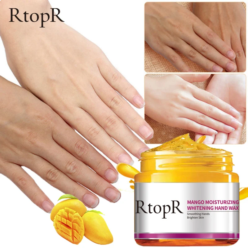 Mango Moisturizing Hand Wax Whitening Skin Hand Mask Repair Exfoliating Calluses Film Anti-Aging Hand Skin Cream 50g