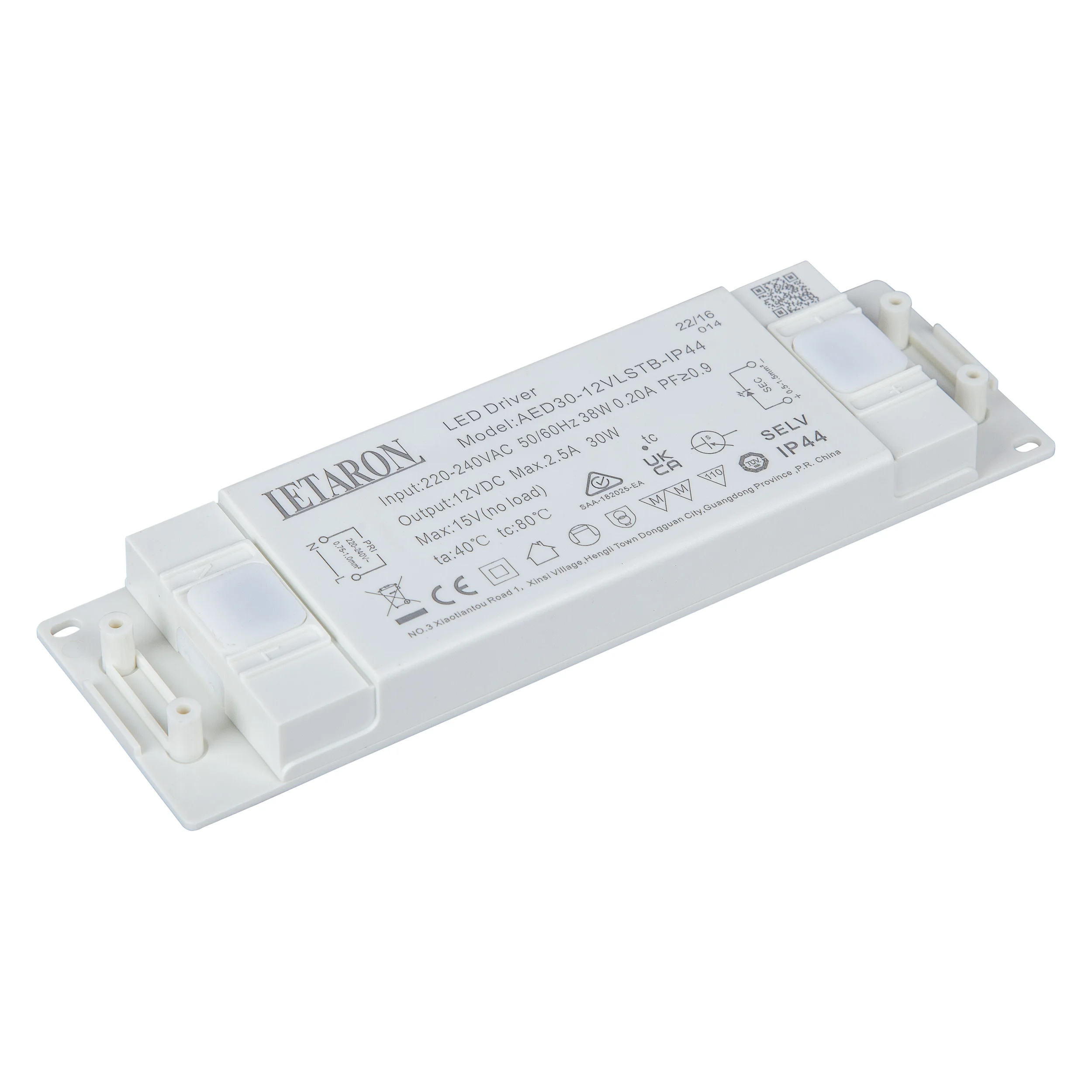 30 Вт 12 в постоянное напряжение IP44 водонепроницаемый супер тонкий светодиодный драйвер для светодиодного