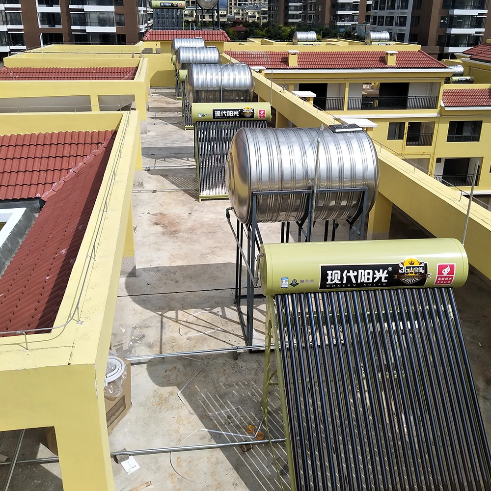 
integrated heat pipe solar water heater tengen placas solares policristalino 