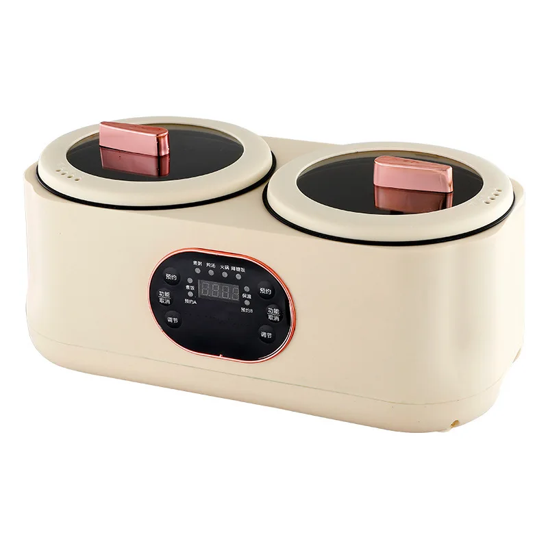Smart Independent Double Gall Double - flavor Hot Pot Electric Cooking Pot Two - flavor Hot Pot