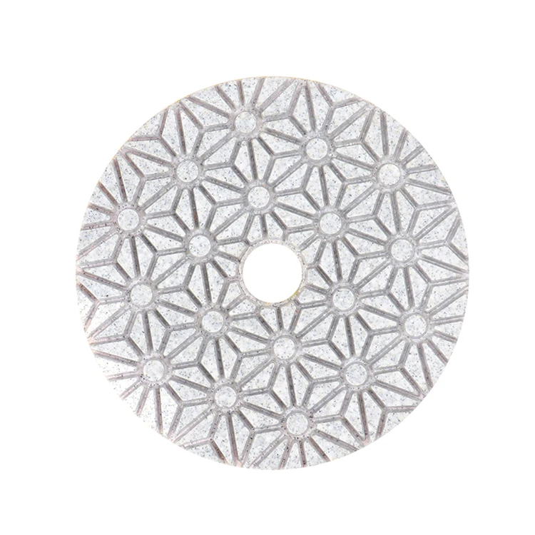 Factory Price 4inch 100mm Wholesale Price granite polisher 3 step polishing pads for quartz