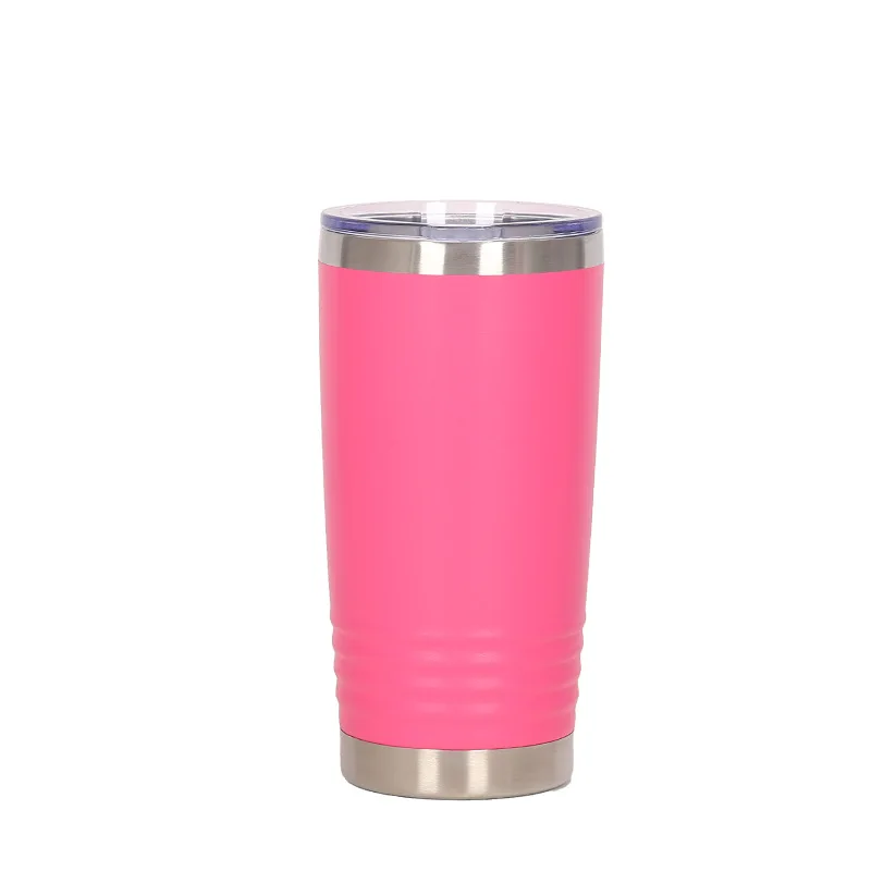 HYB OEM Custom Logo Sublimation 20oz Double Wall Vacuum Insulated Car Cup Eco-friendly Travel Tumbler