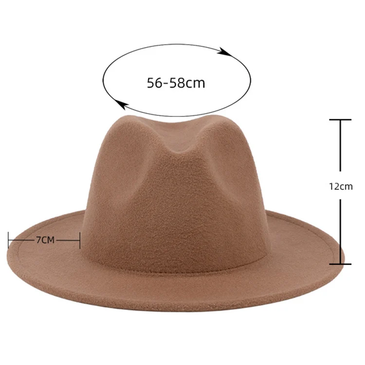 Шляпы федоры женские в стиле ретро, элегантные шерстяные шляпы различных цветов с широкими полями, для лета, 2022