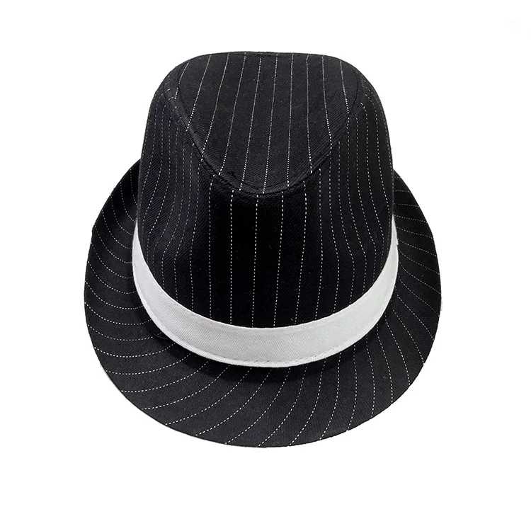 
custom made Fashionalbel stripe fedora with different color band advanced fedora hats panama 