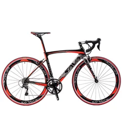 SAVA Newest Wholesale Carbon Road Race Bike 700C Carbon Frame Racing Bicycle Carbon Fiber Road Bike Complete