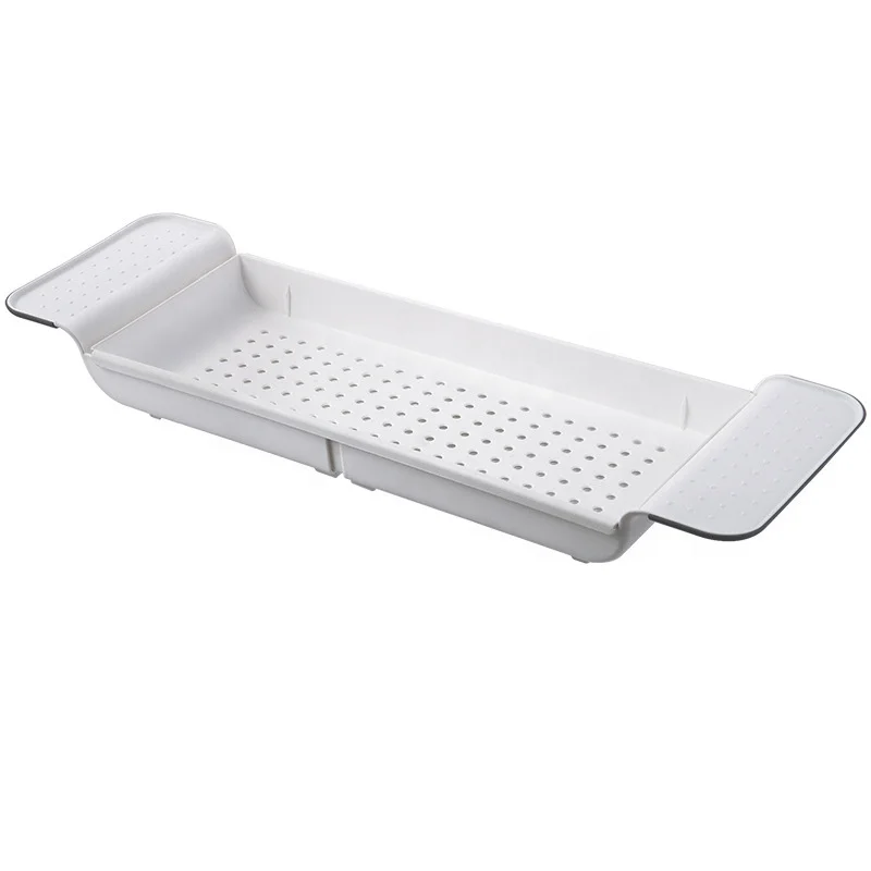 Retractable Bathtub Storage Rack Bath Tray Shelf Bath Toy rack
