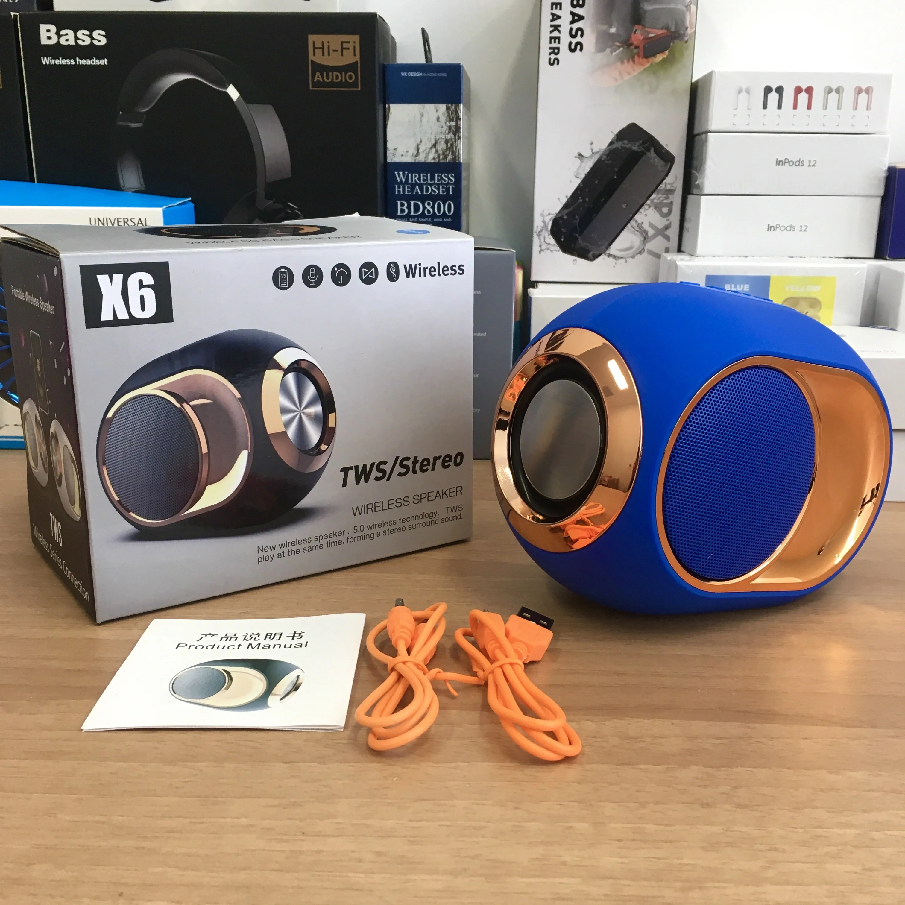 Latest gadgets electronic flat tws tweeter sound system megaphone rechargeable outdoor speaker with wireless mic