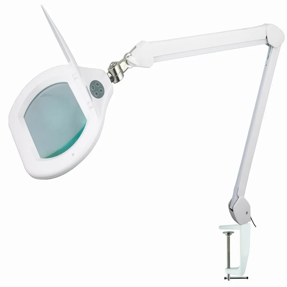 Manufacturer High Quality Cosmetic Magnfiying Lamp Beauty Salon Magnifying Glass 5x Led Magnifier Desk Lamp