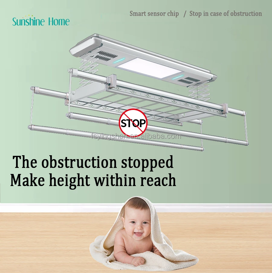Electric Folding Ceiling Smart Drying Rack Clothes Drying Racks Drying Hanger for Clothes