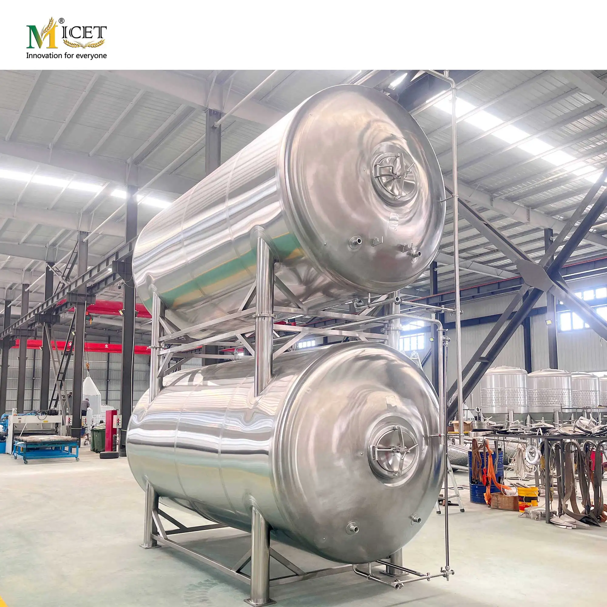 MICET 2000L Fully Automated Commercial Beer Brewing System Craft Beer Equipment Brewery with mobile phone smart PLC control