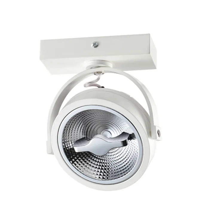 
AR111 QR111 ES111 GU10 Single Head Surface Mounted Fitting Wall Mounted Spotlight Fixture 