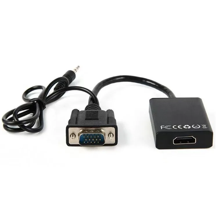 Factory spot with audio HD VGA to HD-MI computer to TV transfer cable conversion line