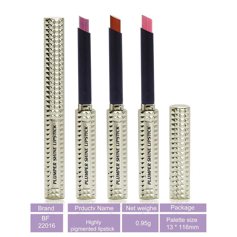 Ярко пигментированная разноцветная романтичная матовая помада для макияжа модная безглютеновая мини-помада со стразами металлическая бархатная