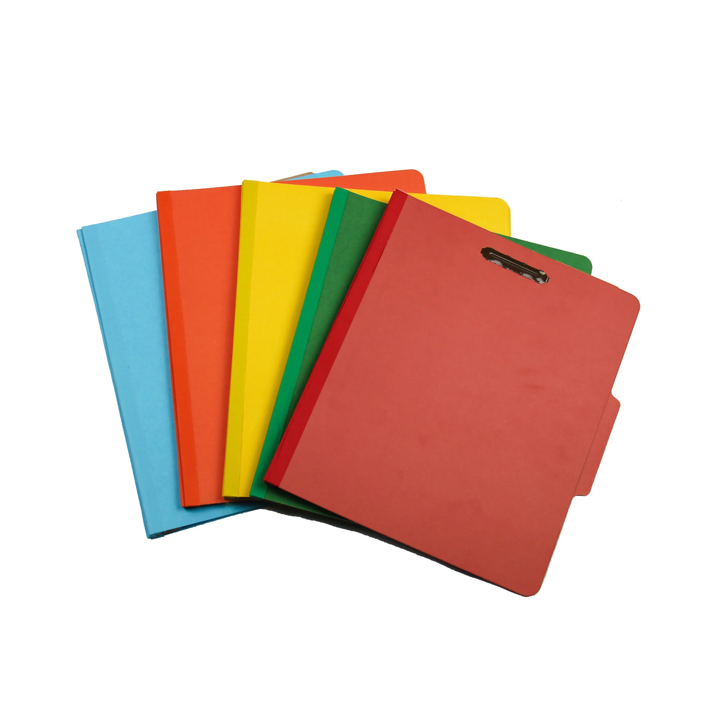 
Custom embossed logo dark blue certificate manila classification file folders 1 divider 