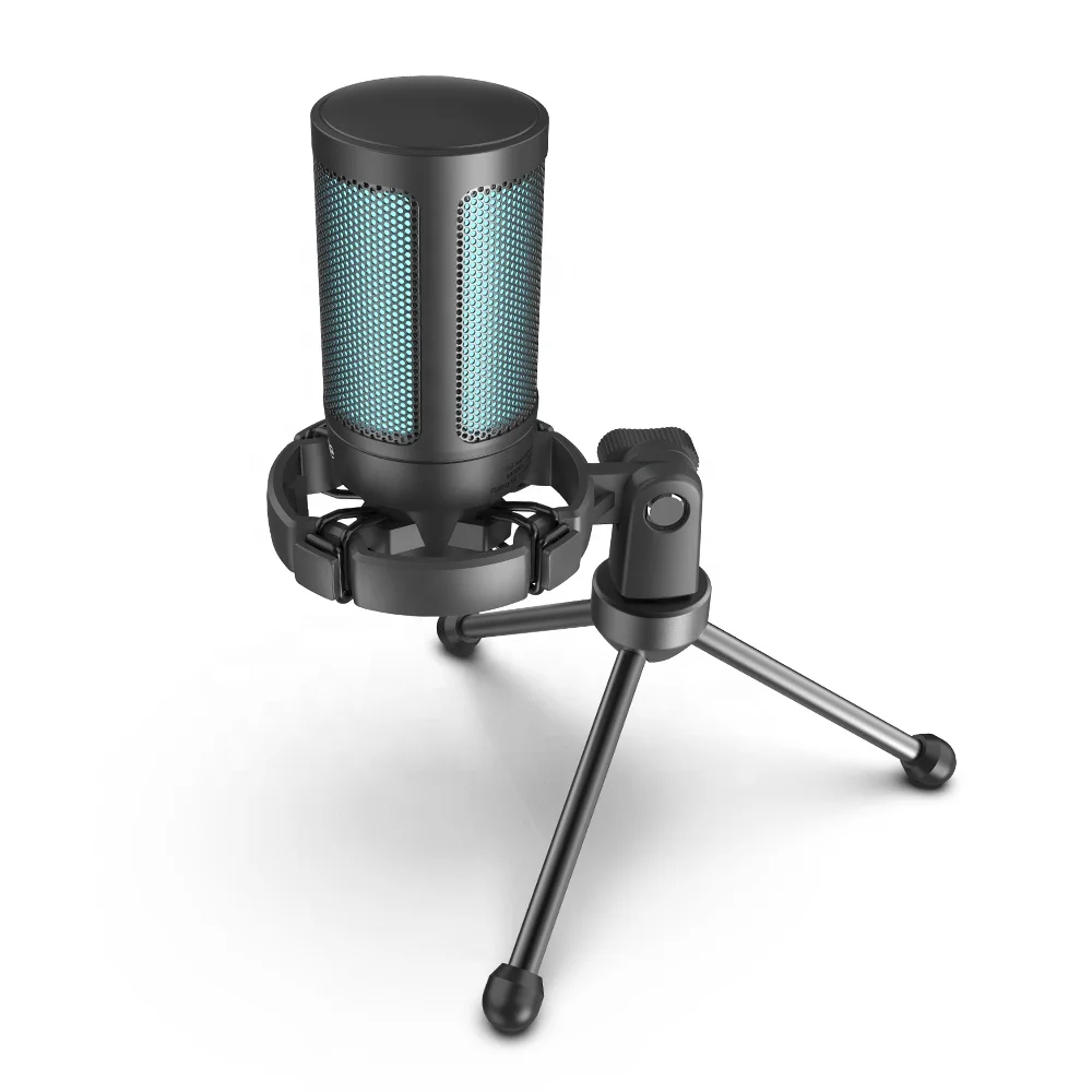 Профессиональные микрофоны Fifine A2 для трансляции подкастов USB проводной настольный микрофон RGB