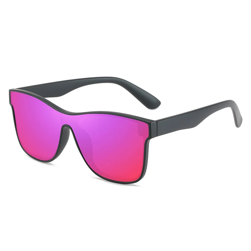 Ready stock trendy one-piece lens women shades high quality polarized sunglasses custom logo