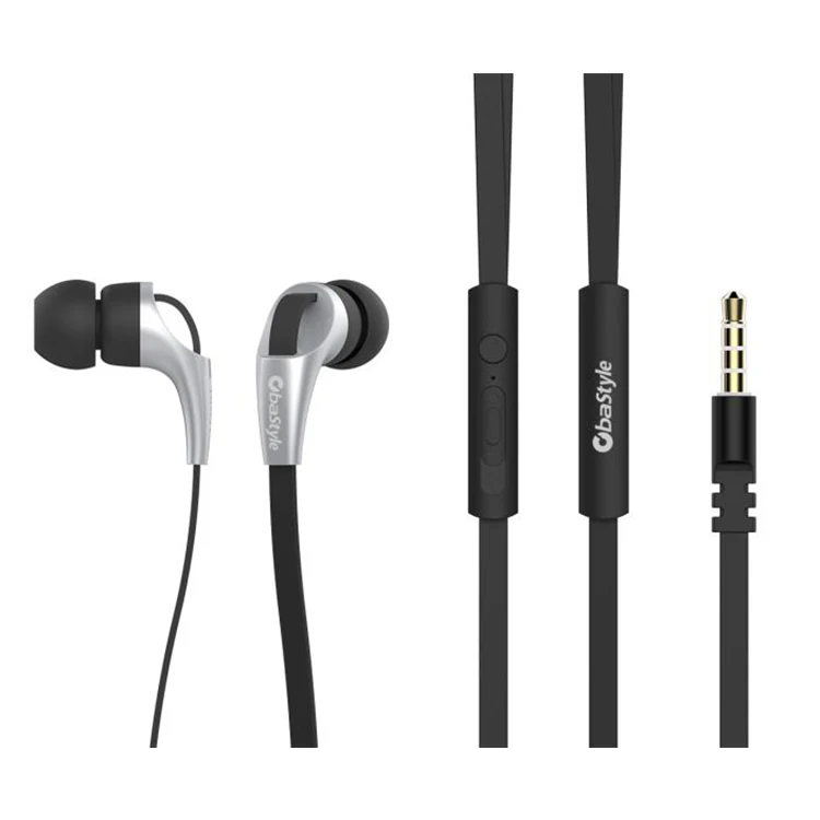 Light Weight In-ear Stereo Multicolor Earphone with Flat Cable