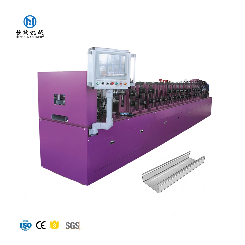 OEM ODM Automatic C60 C75 C89 C140 C300 LGS LGSF Light Gauge Steel Villa Frame Keel Roll Forming Making Machine