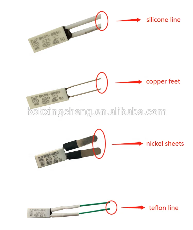 New product KSD9700 bimetal thermostat BK05 normally closed 130c 8A 10A thermal switch