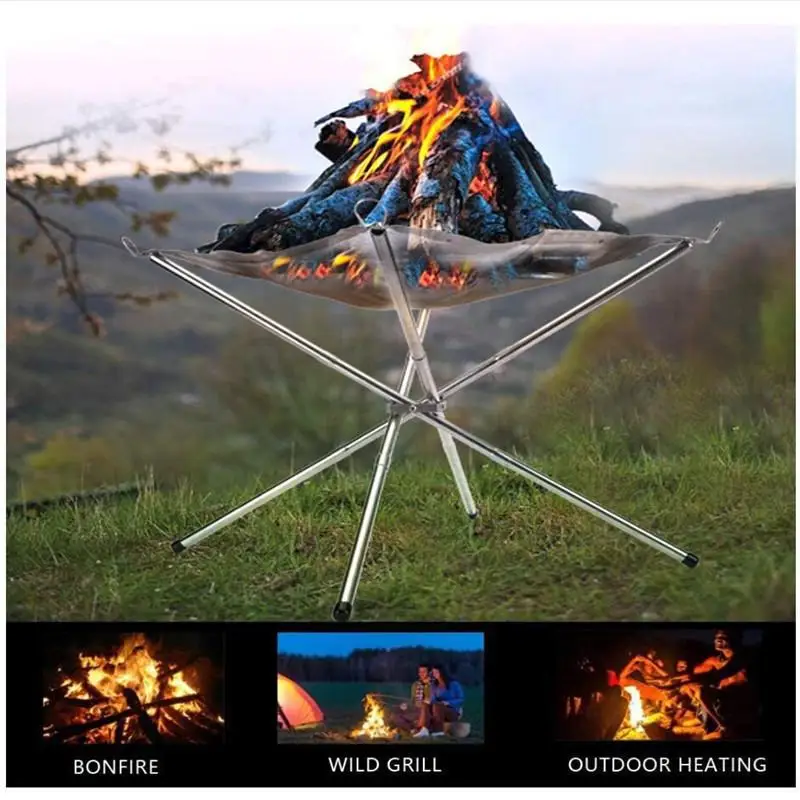 Outdoor Portable Charcoal foldable fire Starter Chimney Charcoal Fire Starter-Stove Camping Hiking Charcoal Starter