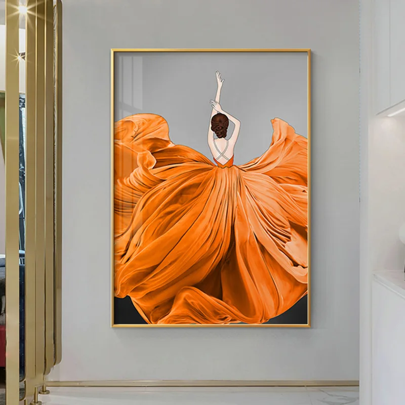 Wall Decoration Nordic Abstract Figure Line Woman Portrait Print Minimalist Painting