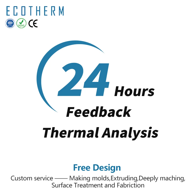 Ecotherm Custom Larger Power Copper Heatpipe Cooling Module Heat Sinks Heatsink for Peilter