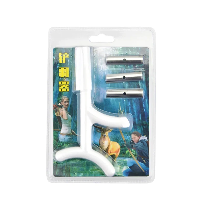 Archery Feather Scraper Wood Carbon Arrow Clean Arrow Feather Removal Tool Shaving Device Bow Arrow Shooting Hunting Accessories