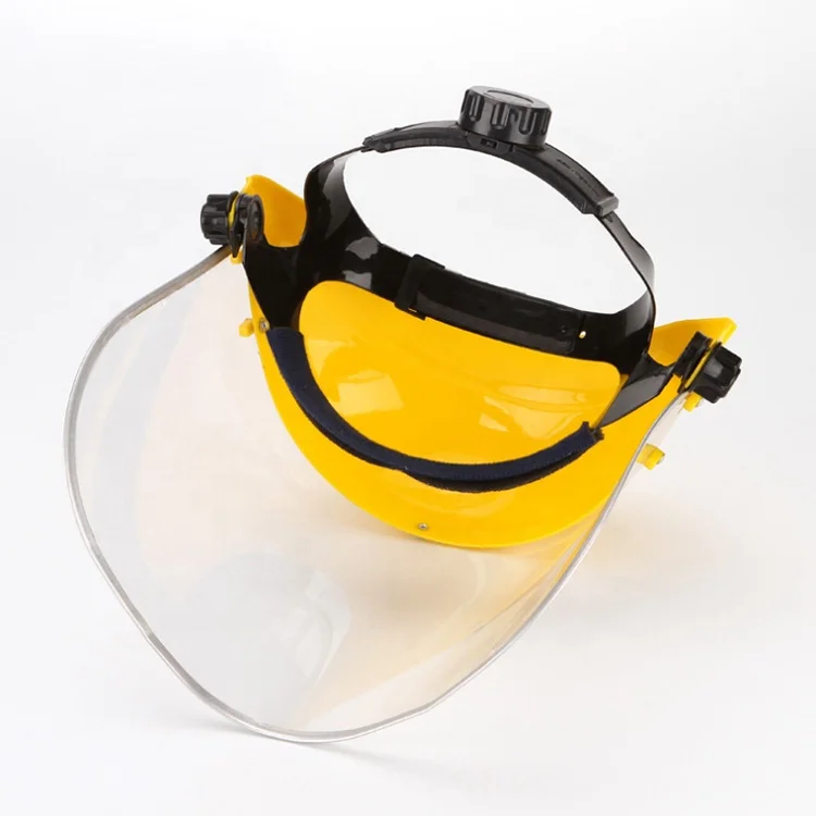 
YELLOW ORANGE CLEAR PROTECTIVE FACESHIELD VISOR 