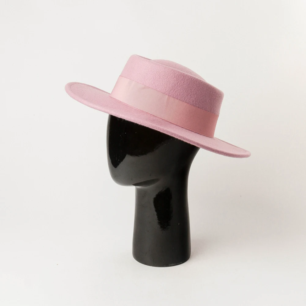 Custom Chapeau Mujeres Sombreros Fieltro Adults Wholesale Wool Wide Brim Ladies Women Felt Panama Fedora