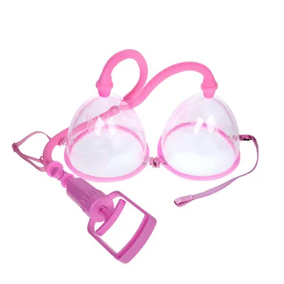 Manual Big Breast Vacuum Pump lifting Chest Beauty Breast Massager Female Breast Enhancement Enlargement Pump with Twin Cup
