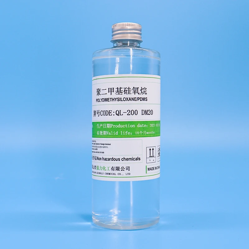 QL20 factory Low viscosity 20 cst Cosmetic silicone oil solvent, instead of organic ring body D5 D6 pdms made in China