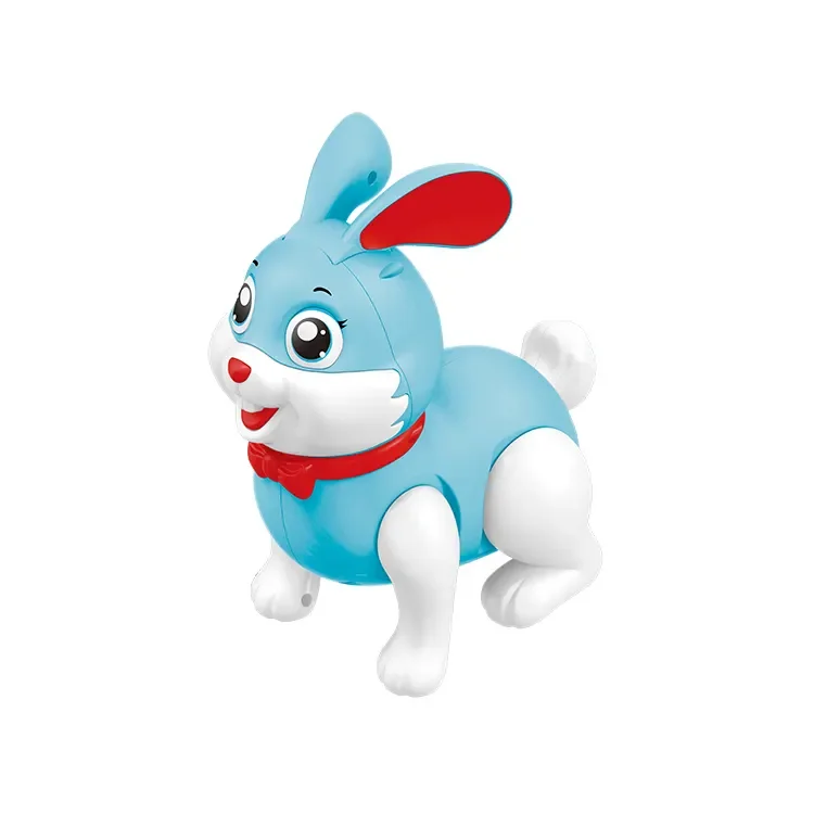 DF Toys B/O Plastic Jumping Walking Electronic Light Plastic Rabbit With Music toy animals china import toys