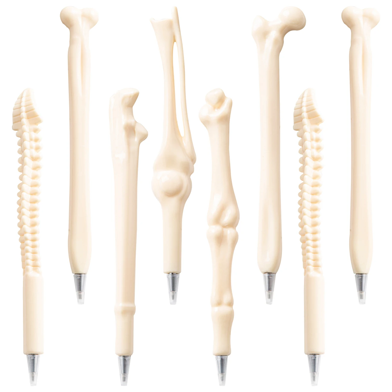 Novelty plastic creative design bone shape ballpoint bone pen promotional for Hospital medical writing