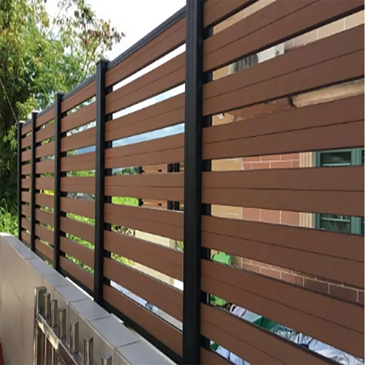 New Design Waterproof Home Wpc Fence Pvc Fence Gate Privacy Garden Decoration Fence