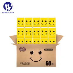 60 Packs Wet Paper Does Not Break 3 Ply Pocket Tissue Facial