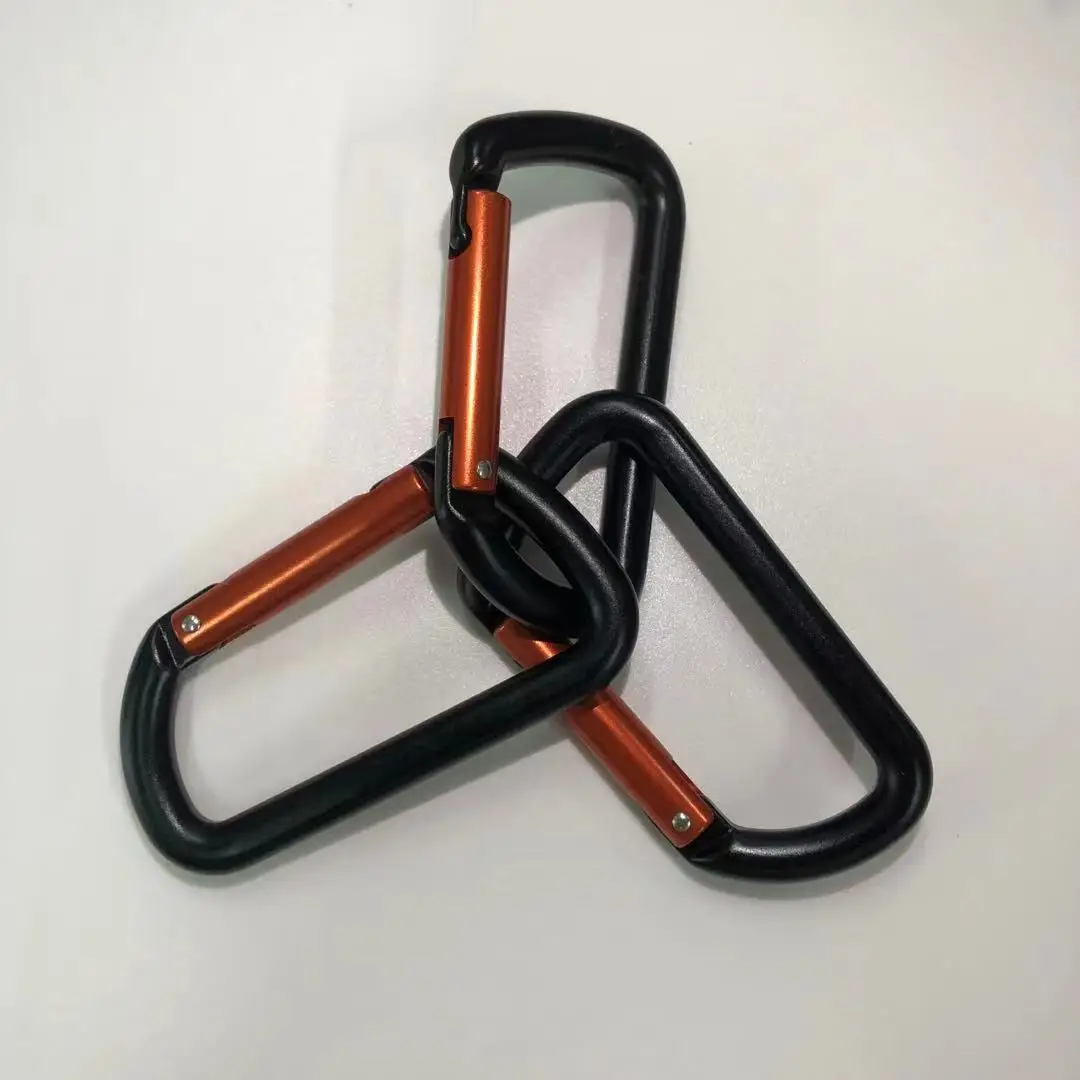 JENSAN Custom 5KN/12KN Aluminum Auto Trigger Climbing Carabiners Hooks For Outdoor/Backpacks