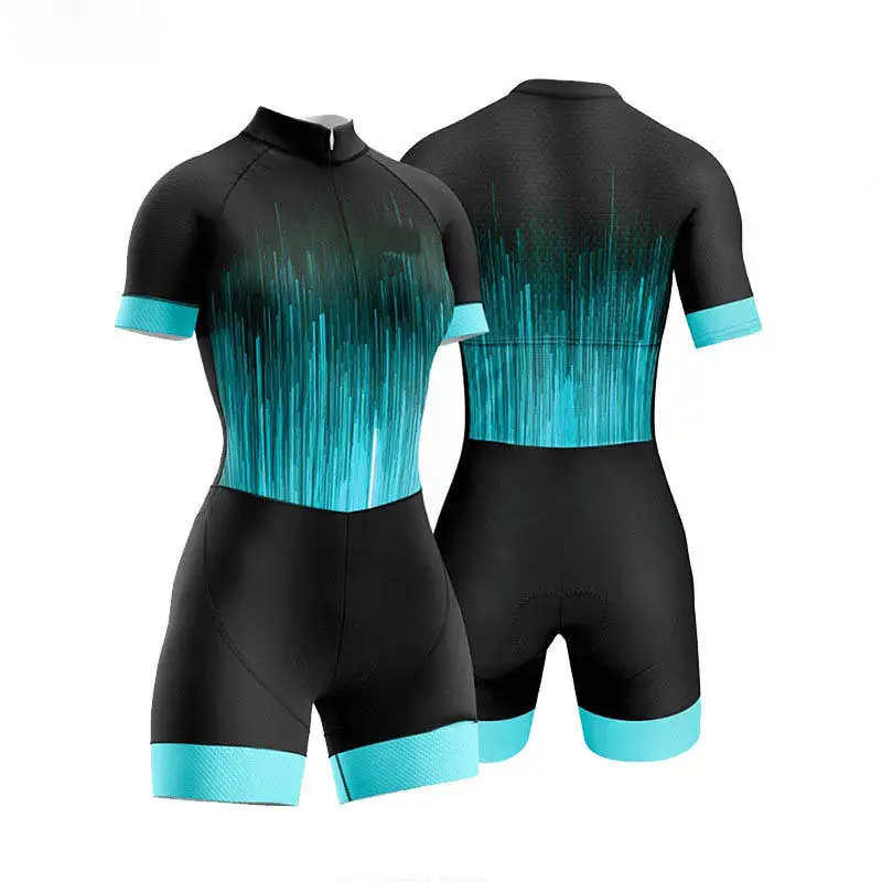 Custom OEM Cycling Clothes Women black triathlon suit cycling wear