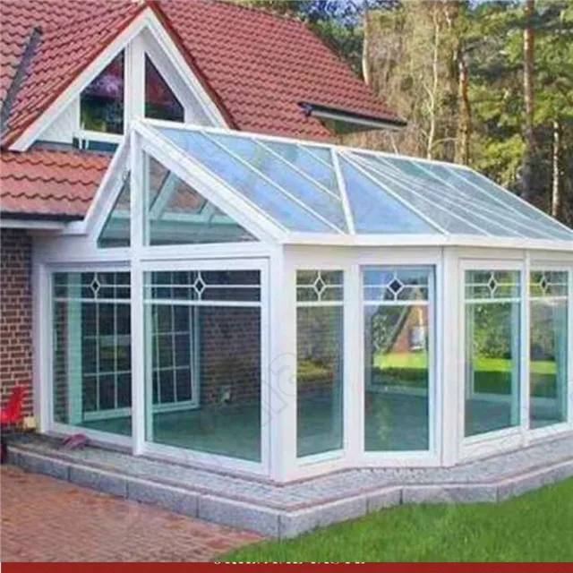 Professional Aluminum Sunroom Flat Roof Winter Greenhouse Laminated Glass Aluminium Sunrooms