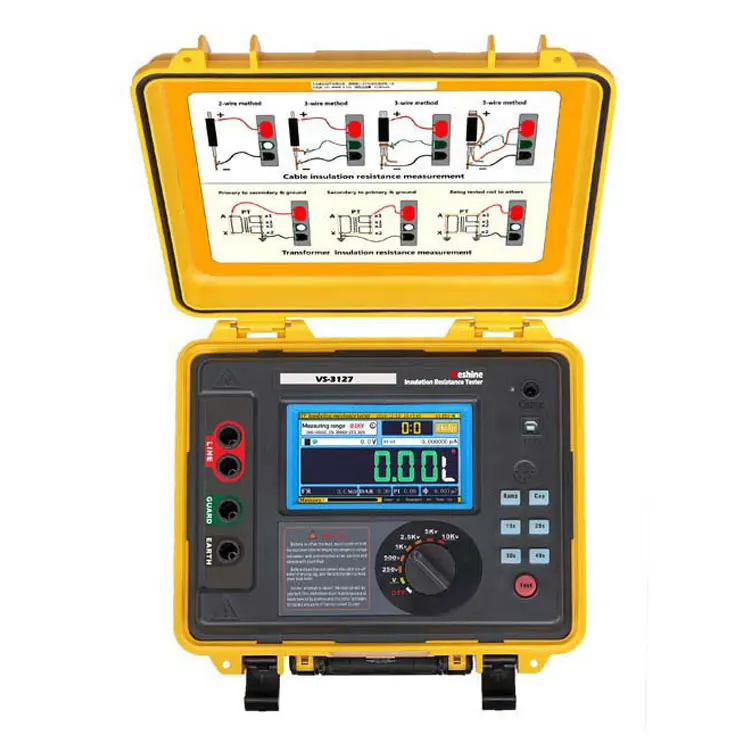 Цифровой мегомметр 5kV 10T для изоляции с тестированием емкости тестер